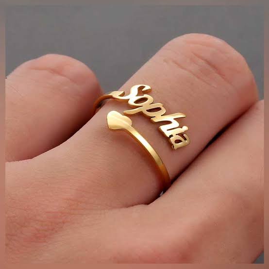 Custmomized Name Ring